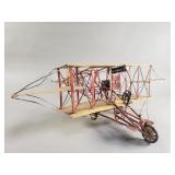 Vintage metal Wright Flyer model aviation