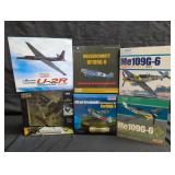 Collection of die-cast model airplanes