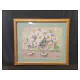 Vintage oil on board