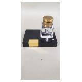 Montblanc Meisterstuck crystal inkwell on a b