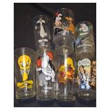 Lot of 7 assorted collectible glass cups