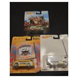 lot of 3 hotwheels the Beatles collectible toy