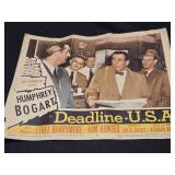 Vintage 1952 Humphrey Bogart deadline USA movie
