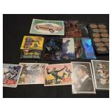 Lot of 14 collectibles cards, and pennies