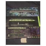 Vintage 1998 limited edition Godzilla film frame