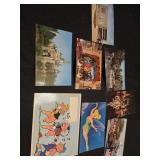 Lot of 8 Disney postcards