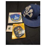 Lot of 4 Disney collectibles pin, patch, sticker