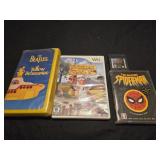 Lot of 4 collectibles Beatles , wii game,