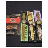 Lot of 4 Jurassic Park collectibles watches and