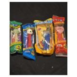 Lot of 4 assorted collectible PEZ