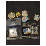 Lot of 9 collectible Disney pins