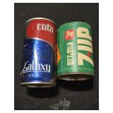 Lot of 2 vintage cola galaxy and vintage 1970 7