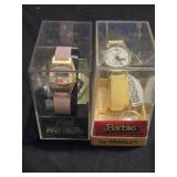 Lot of 2 collectible watches Bradley barbie and