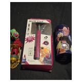 Lot of 3 assorted collectibles train, watch,