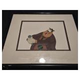 framed Disney animation cel or art print