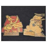 Vintage Walt Disney foldable character cards