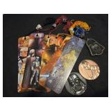 Lot of 9 star wars collectibles