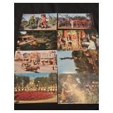Lot of 8 Disneyland postcards