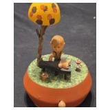 Vintage 1972 Anri Peanuts Schroeder wood musical