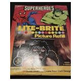 vintage 1980 Marvel Super Heroes Lite-Brite