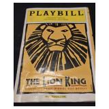 Vintage 2002 playbill Disney the lion king