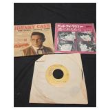 Lot of 3 LP vinyls the Beatles and Johnny Cash