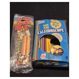 Lot of 2 Vintage toys 1973 kaleidoscope and