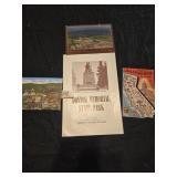 Lot of 3 postcards and state park booklet
