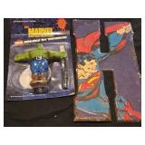 Lot of 2 super heros hulk tooth brush and