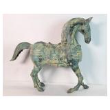 Chinese Tang dynasty style cast brass horse figure