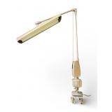 Vintage floating-arm industrial desk lamp