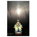 Vintage Asian porcelain lamp