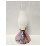 Mike Joplin,1980 signed and dated art glass oil