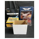 Group of die cast model airplanes box lot