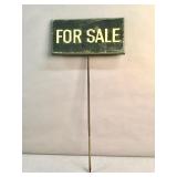 Vintage yard ï¿½FOR SALEï¿½ sign