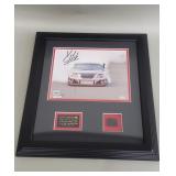 Autographed Kevin Harvick print with piece of