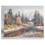 Signed Oliver Glen Barrett oil on canvas