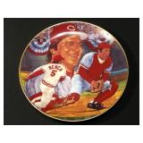 Johnny Bench MLB player 1989 autographed plate