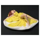 Vintage risquï¿½ pin up girl ceramic tray