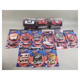 Group of NASCAR toy cars