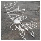Mid-century Modern Homecrest wrought iron swivel