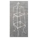 Vintage wrought iron etagere