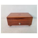 Vintage Swiss mahogany music box