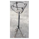 Vintage wrought iron plant stand
