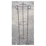 Vintage 3-tier iron plant stand