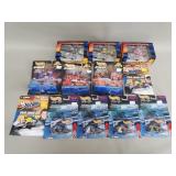 Group of Hot Wheels Racing die-cast cars