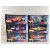 Collection of Deluxe Hot Wheels racing car models