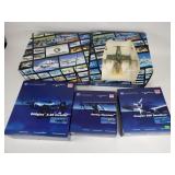 Group of die cast model airplanes