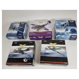 Group of die cast model airplanes
