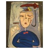 Oil painting on paper